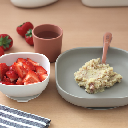 Béaba 4-delige eetset silicone Terracotta