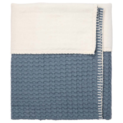 Koeka Couverture Amsterdam Bluestone coton Lg 150 x L 100 cm