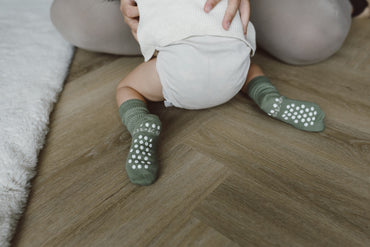 KipKep Paire de chaussettes Antidérapantes Calming Green 12 à 18 mois