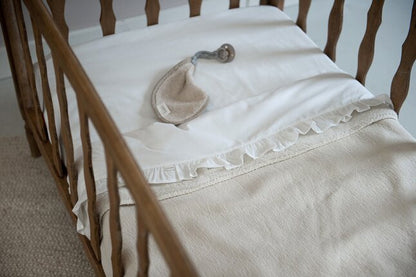Koeka Drap pour lit Ruffle Warm White