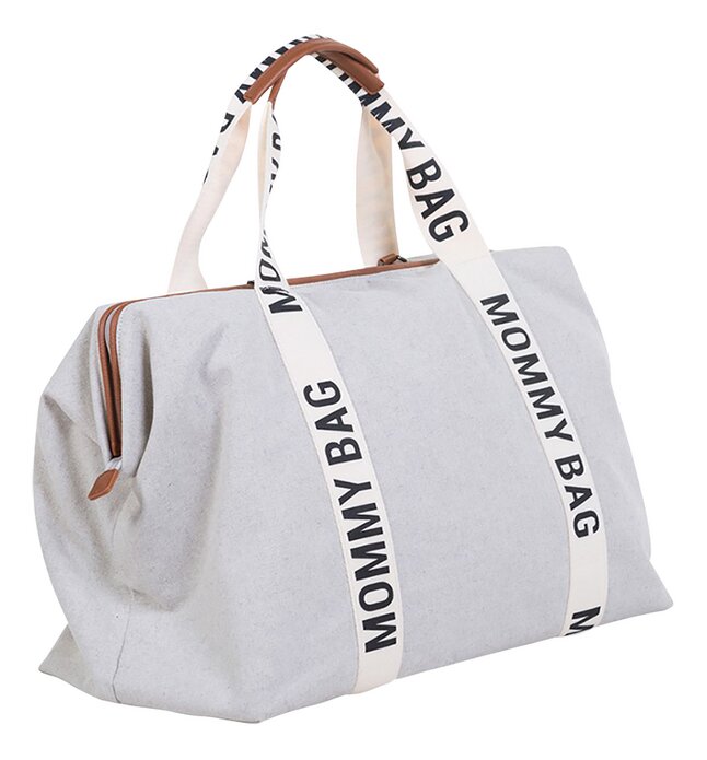 Childhome Sac à langer Mommy Bag Signature Canvas écru