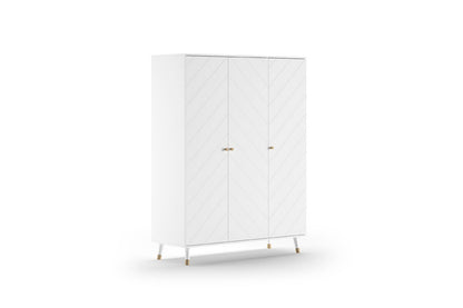 Jaxx Chambre de bébé 3 pièces (lit + commode + armoire 3 portes) Billy vert/blanc