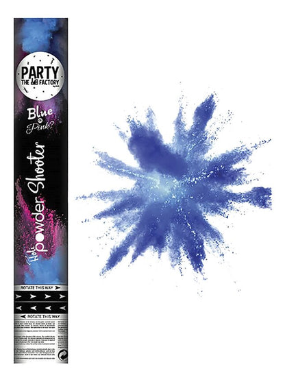 Haza groep BV Poederkanon Gender reveal blauw