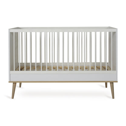Quax Chambre de bébé 2 pièces (lit L 120 x Lg 60 cm + commode)  Flow White