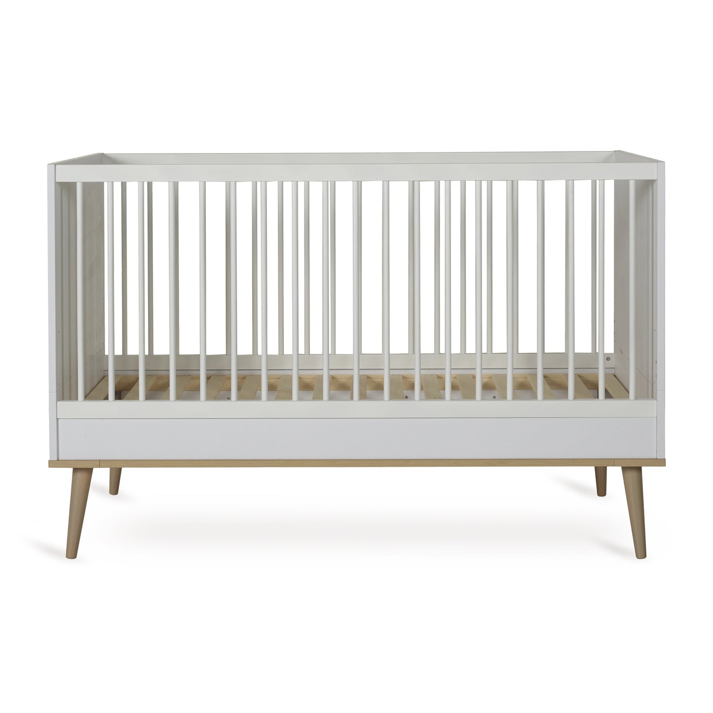 Quax 3-delige babykamer (bed L 120 x B 60 cm + commode + kast met 2 deuren) Flow White