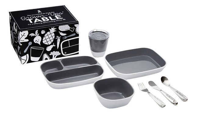 Munchkin Grow up Dining Eetset Black