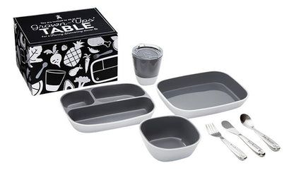 Munchkin Grow up Dining Eetset Black