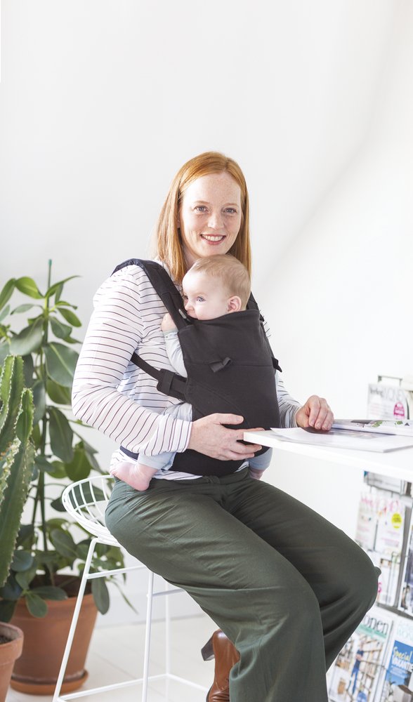 Babylonia Porte-bébé combiné Tricot-Click noir