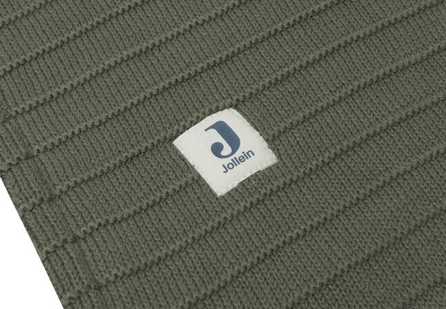 Jollein Deken voor bed Pure Knit Velvet Leaf Green