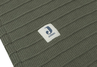 Jollein Deken voor bed Pure Knit Velvet Leaf Green