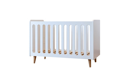 Pericles 2-delige babykamer (bed L 120 x B 60 cm + commode) Boho White