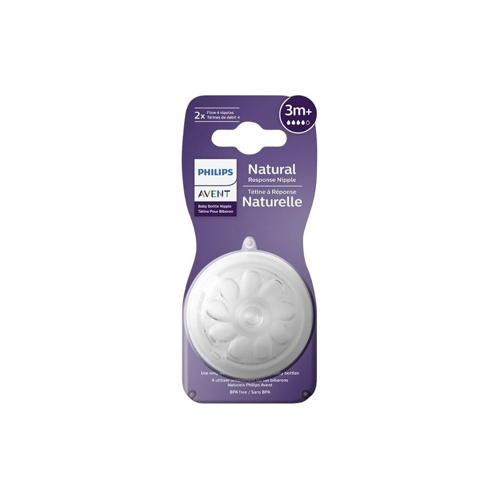 Philips AVENT Tétine Natural Response débit rapide - 2 pièces