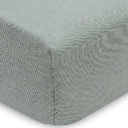 Jollein Drap-housse Sea Green/Biscuit Lg 60 x L 120 cm - 2 pièces