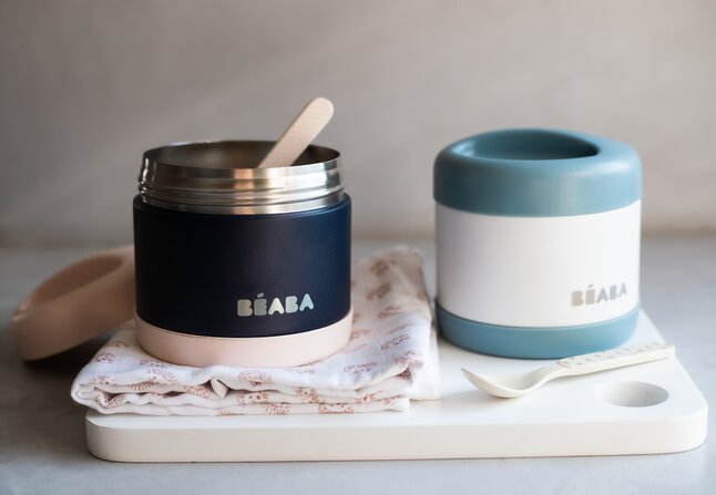 Béaba Food jar 500ml Light Rose/Night Blue