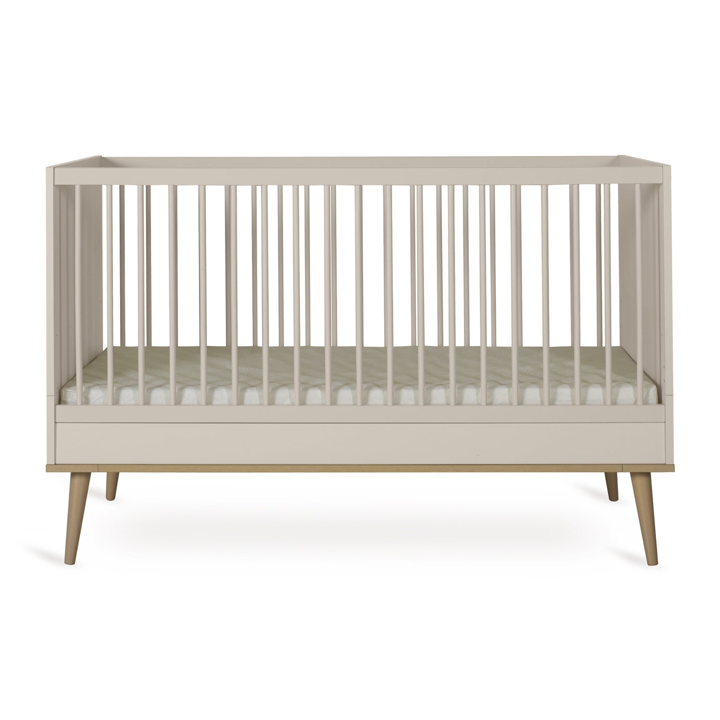 Quax 2-delige babykamer (meegroeibed L 140 x B 70 cm + commode) Flow Clay