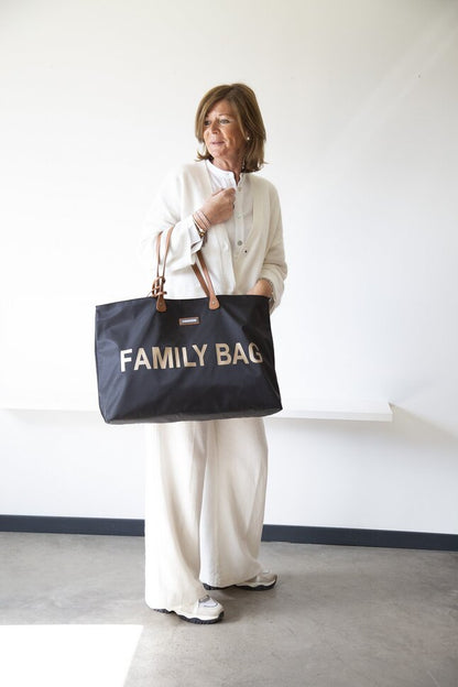 Childhome Sac à langer Family Bag noir/or