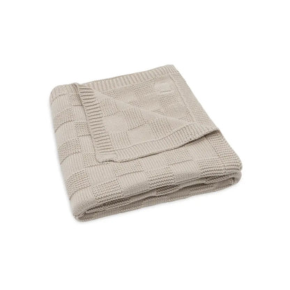 Jollein Deken voor wieg Box Knit Warm Sand 75 x 100 cm