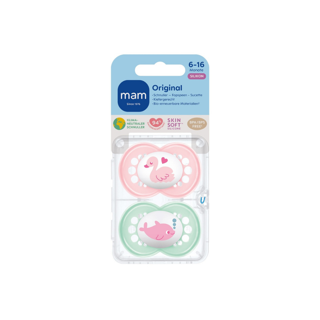 MAM Sucette + 6 mois Original Sealife rose - 2 pièces