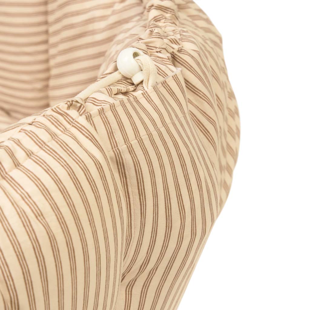 Play and Go Coco Stripes brown organic babymat 130 cm