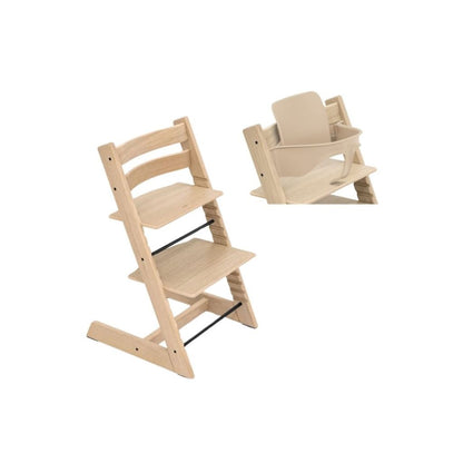 Stokke® Eetstoel Tripp Trapp® Bundel Naturel + Babyset²