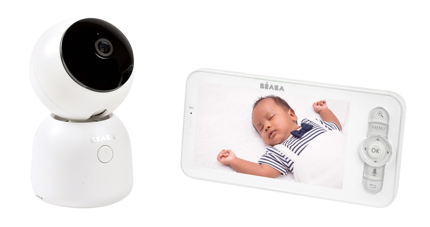Béaba Babyphone avec caméra Zen Night Light blanc
