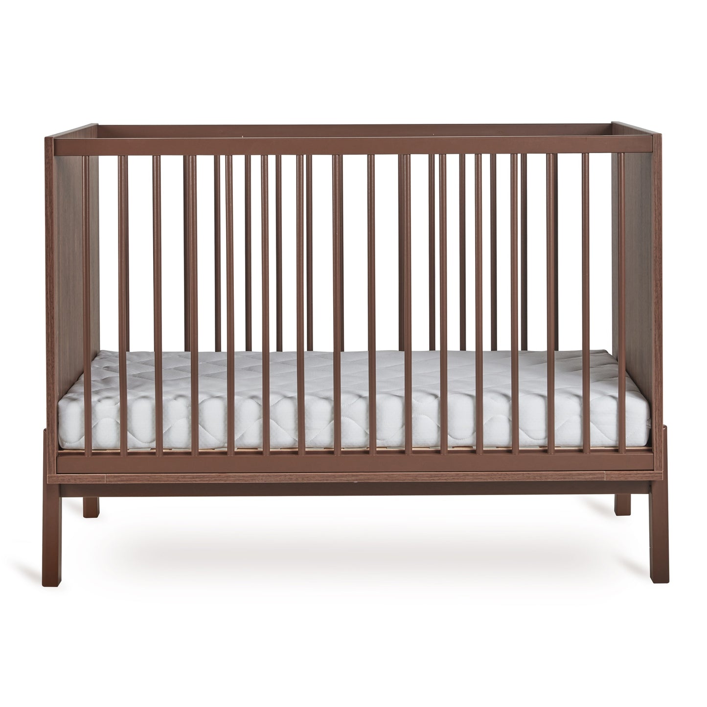 Quax Chambre de bébé 2 pièces (lit L 120 x Lg 60 cm + Commode avec rallonge) Ashi Chestnut
