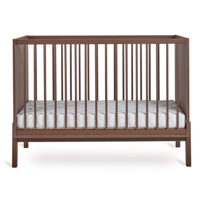 Quax Chambre de bébé 3 pièces (lit L 120 x Lg 60 cm + commode avec rallonge + armoire 2 portes) Ashi Chestnut
