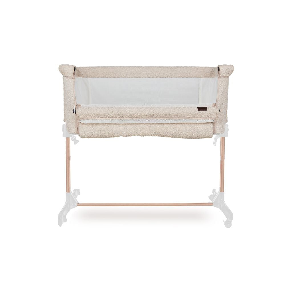 Quax Co-sleeper Side-by-Side Sheep hout  incl matras 50x84cm afnb bekleding