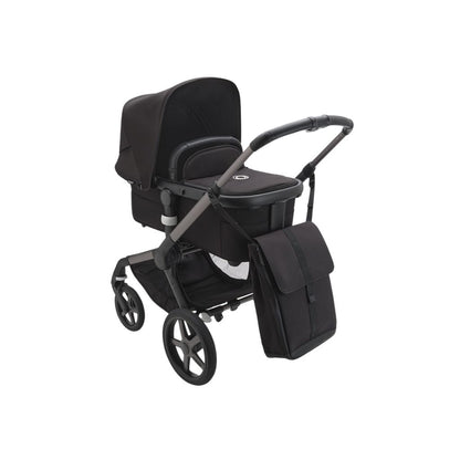 Bugaboo Poussette Fox 5 Renew + nacelle + chancelière + adapteurs + sac à langer + porte-gobelet + habillage pluie Heritage black