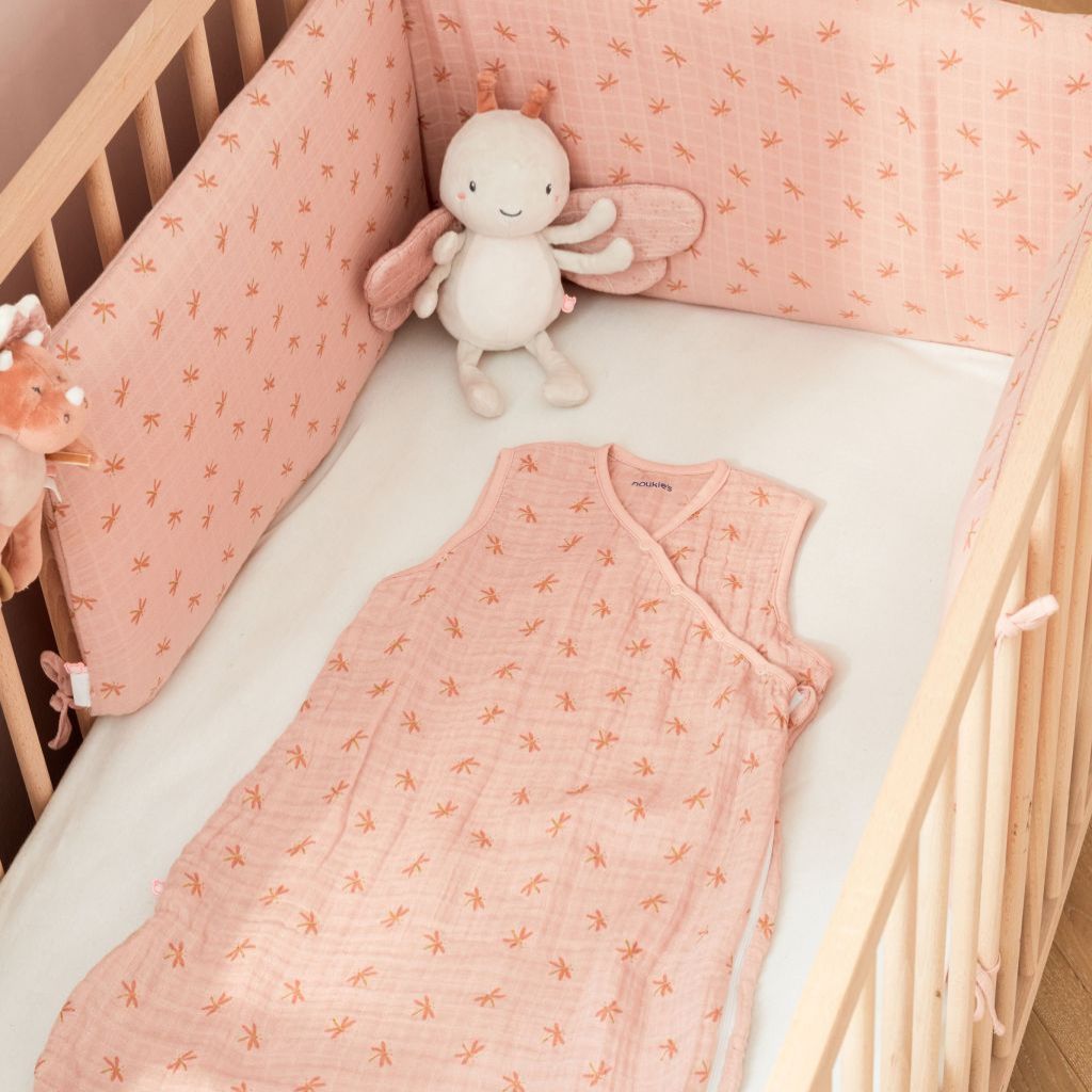 Noukie's Slaapzak Popsie, Gigi & Louli TOG 1,0 Powder Pink 70 cm