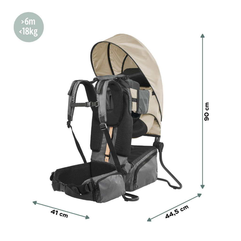 Babymoov Rugdrager Moov & Hike Dune + regenhoes