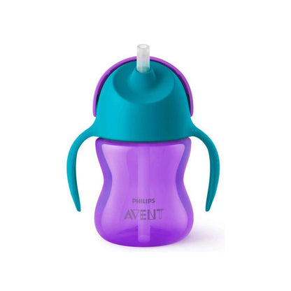 Philips Avent Drinkfles met rietje, 200ml, girl, paars, Philips