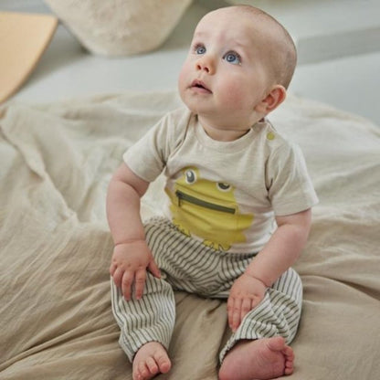 dirkje T-shirt met tekst jump korte mouw m 92 Off white boy