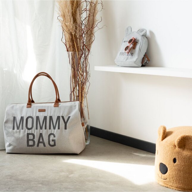 Childhome Sac à langer Mommy Bag Signature Canvas Grey