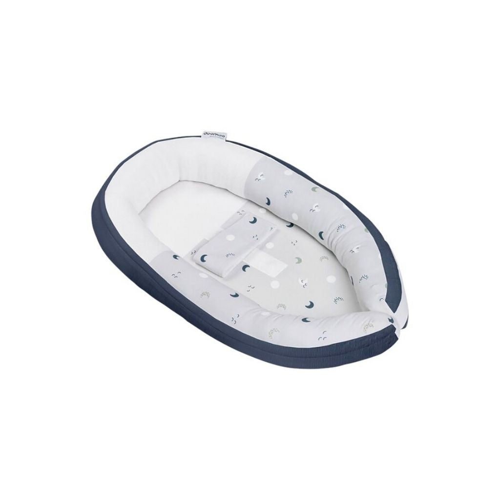 doomoo Nid de bébé Cocoon Blue Grey Moon