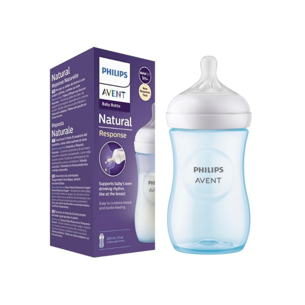Philips AVENT Biberon Natural Response bleu 260 ml