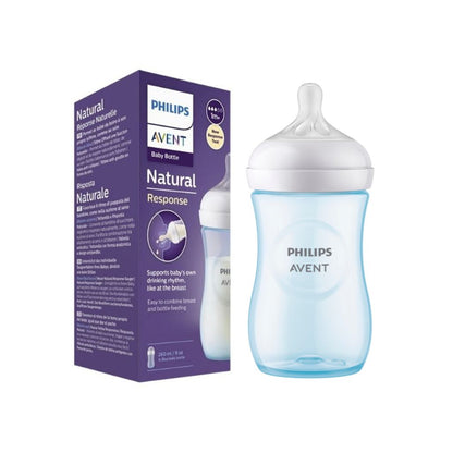 Philips AVENT Biberon Natural Response bleu 260 ml