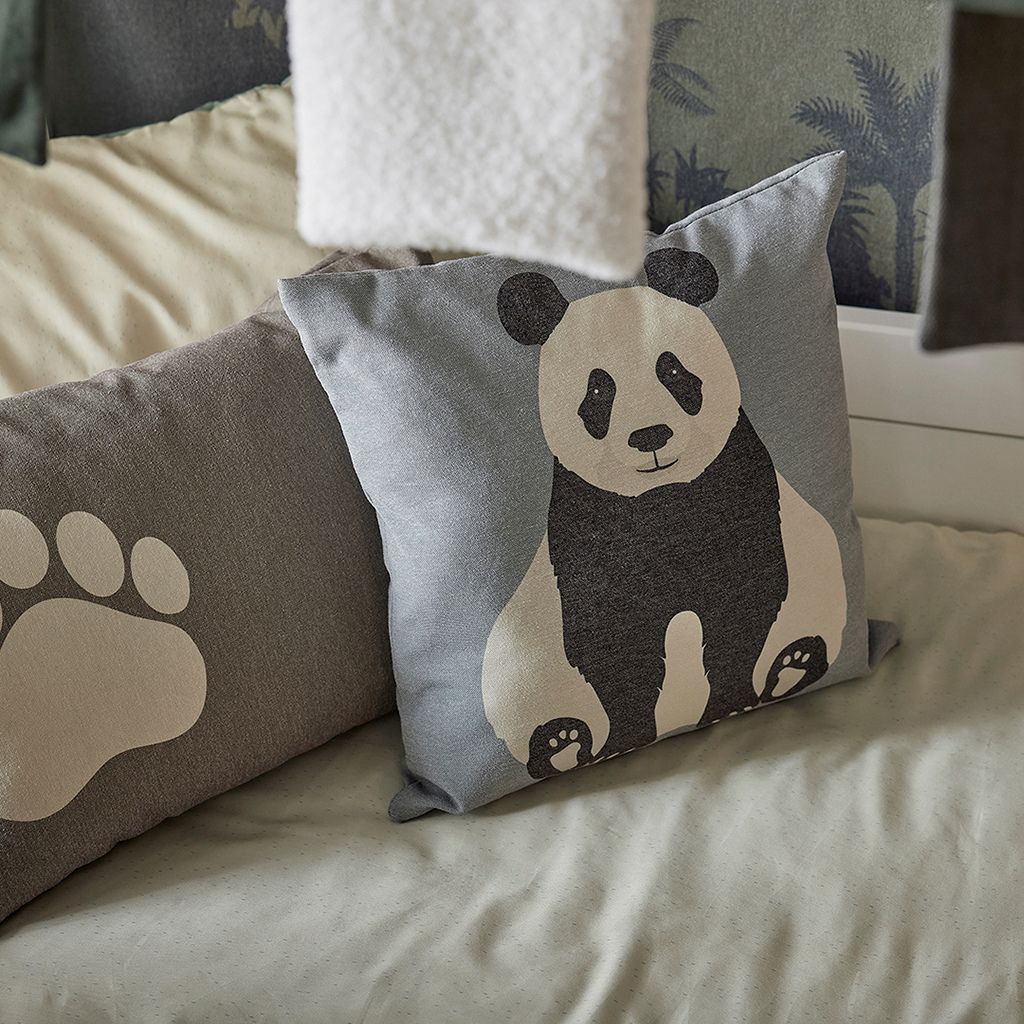 LIFETIME Coussin Panda Paradise bleu