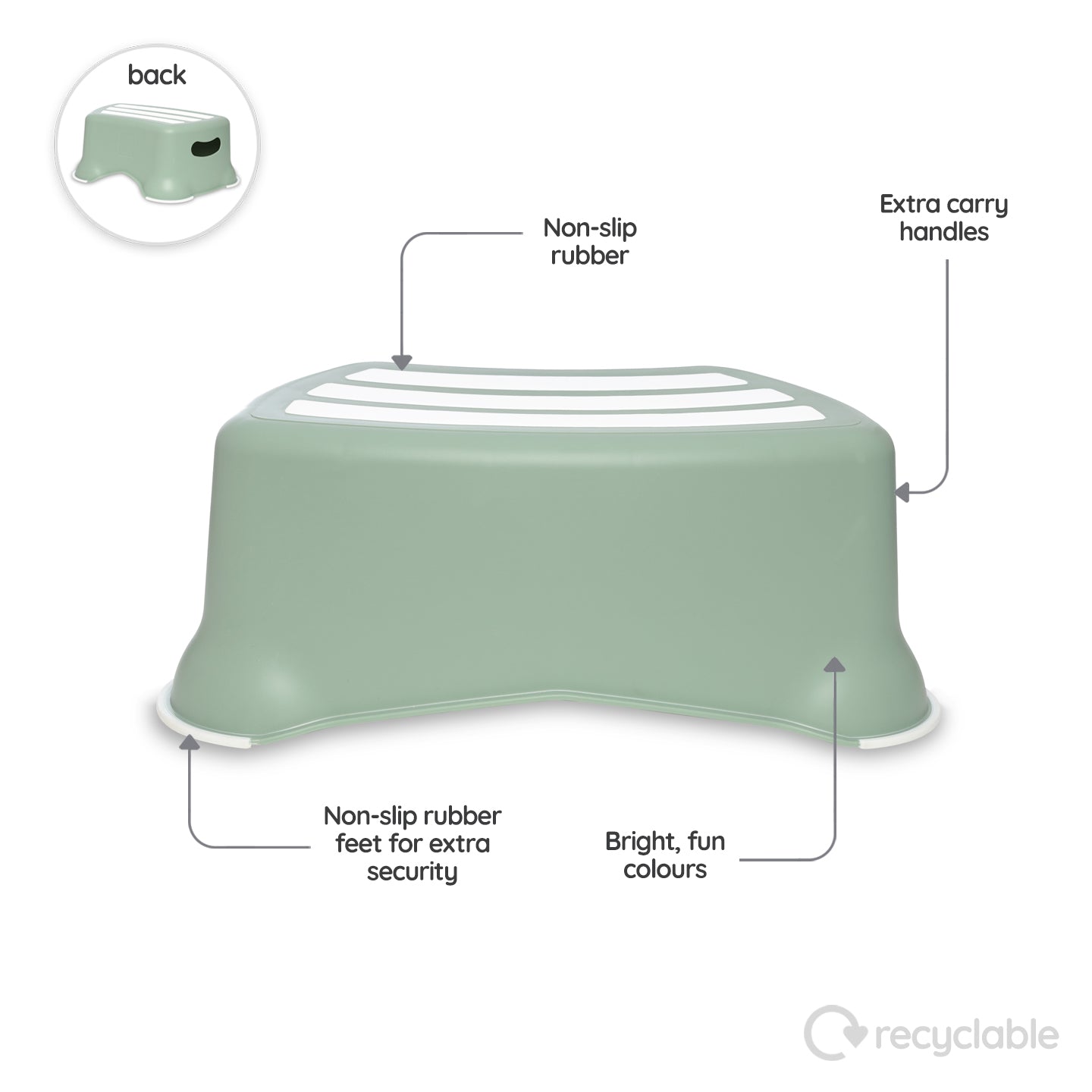 My Carry Potty Opstapje My Little Step Stool pastelgroen