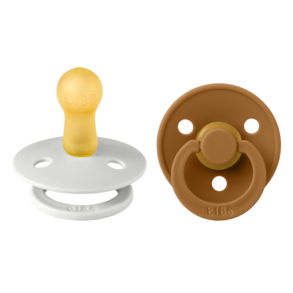 Bibs Sucette 6 - 12 mois Haze/Caramel - 2 pièces