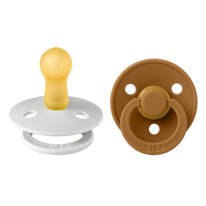 Bibs Sucette 6 - 12 mois Haze/Caramel - 2 pièces