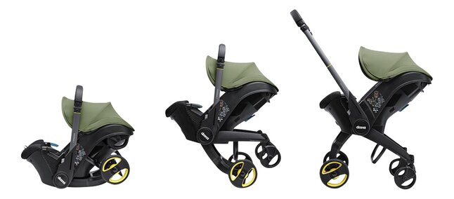 Doona Siège-auto portable transformable Infant Desert Green Groupe 0+