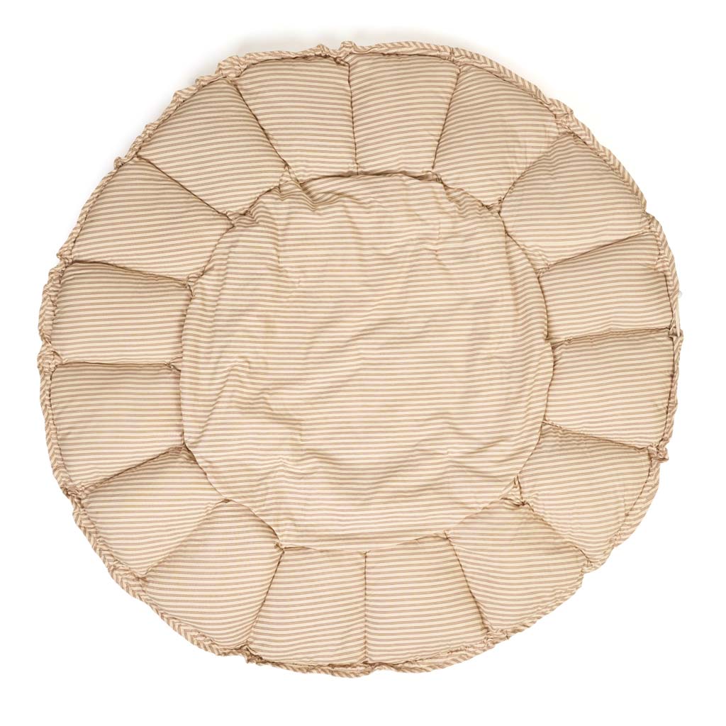 Play and Go Coco Stripes brown organic babymat 130 cm