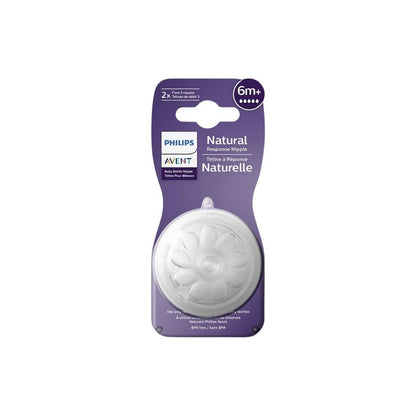 Philips AVENT Tétine Natural Response débit rapide - 2 pièces
