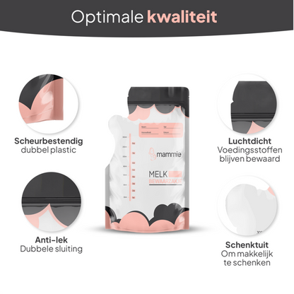 Mammie Bewaarzakjes voor moedermelk - 25 stuks