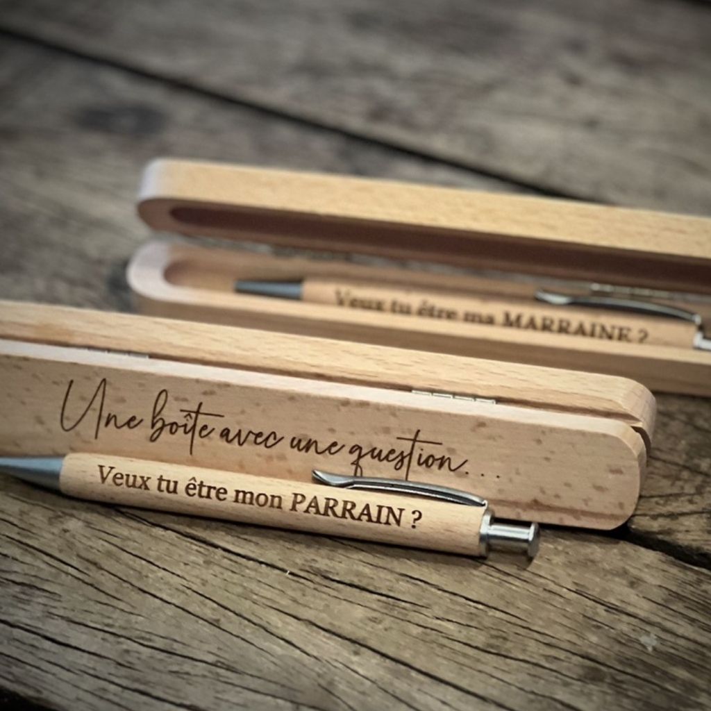 Dotti Boîte de stylo "Veux-tu être ma marraine ?" FR