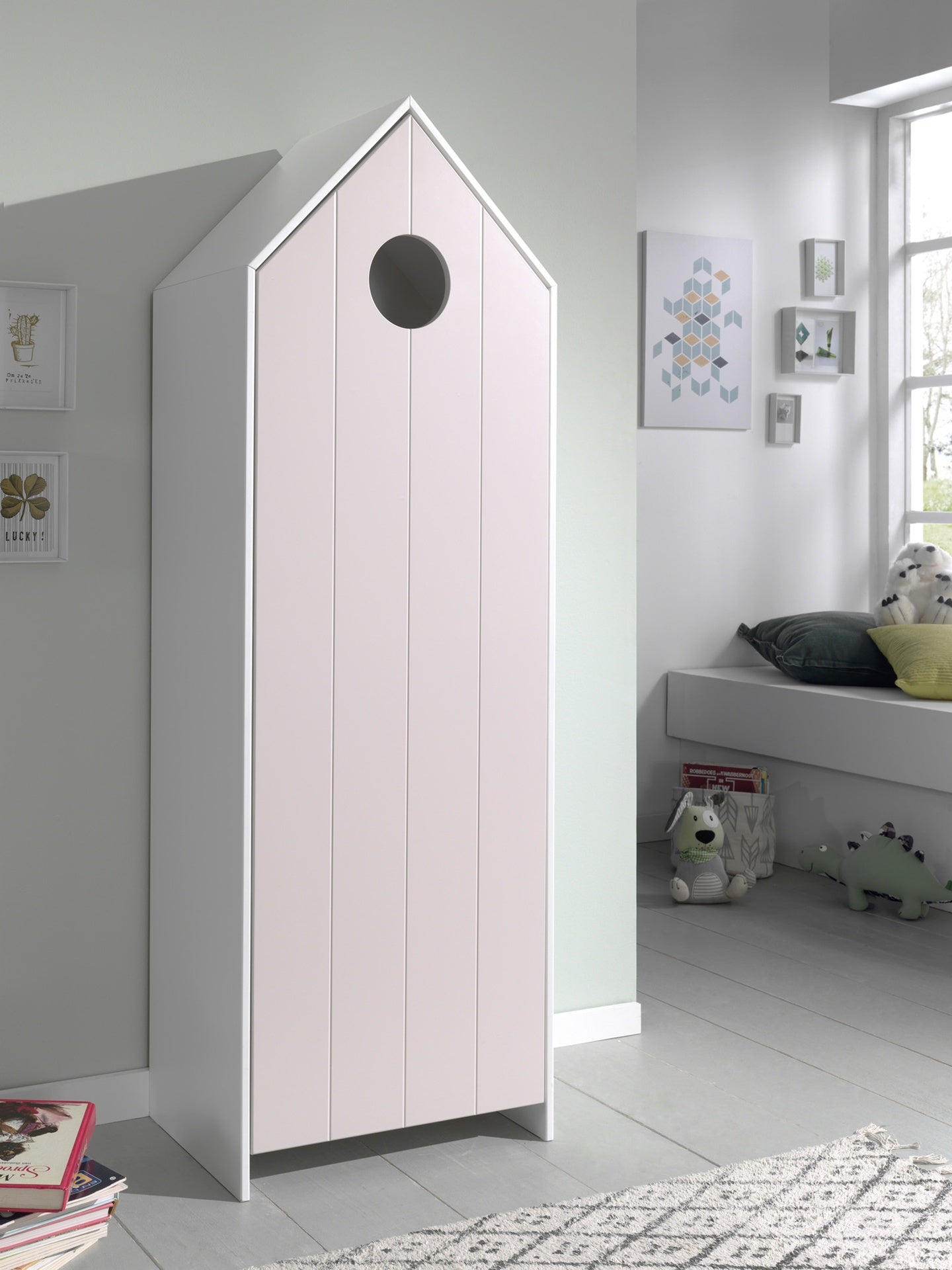 Jaxx Garde-robe 1 porte Casami Rose