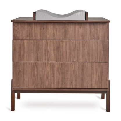 Quax Chambre de bébé 3 pièces (lit L 120 x Lg 60 cm + commode avec rallonge + armoire 2 portes) Ashi Chestnut