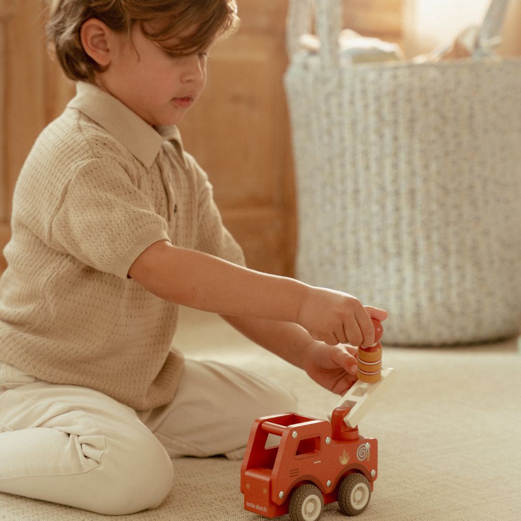 Little Dutch Houten Brandweerauto