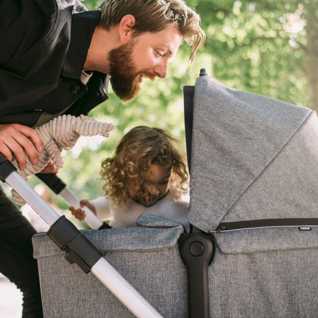 Thule Draagmand Sleek Bassinet Grey Melange